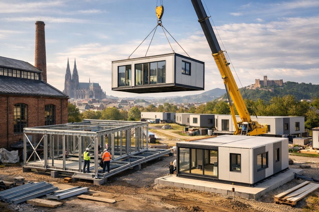 Istoria caselor modulare cu structură metalică în Europa