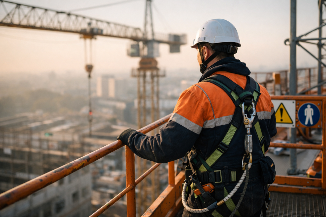 Ce echipamente de siguranță sunt necesare pentru lucrul la înălțime cu macaralele?