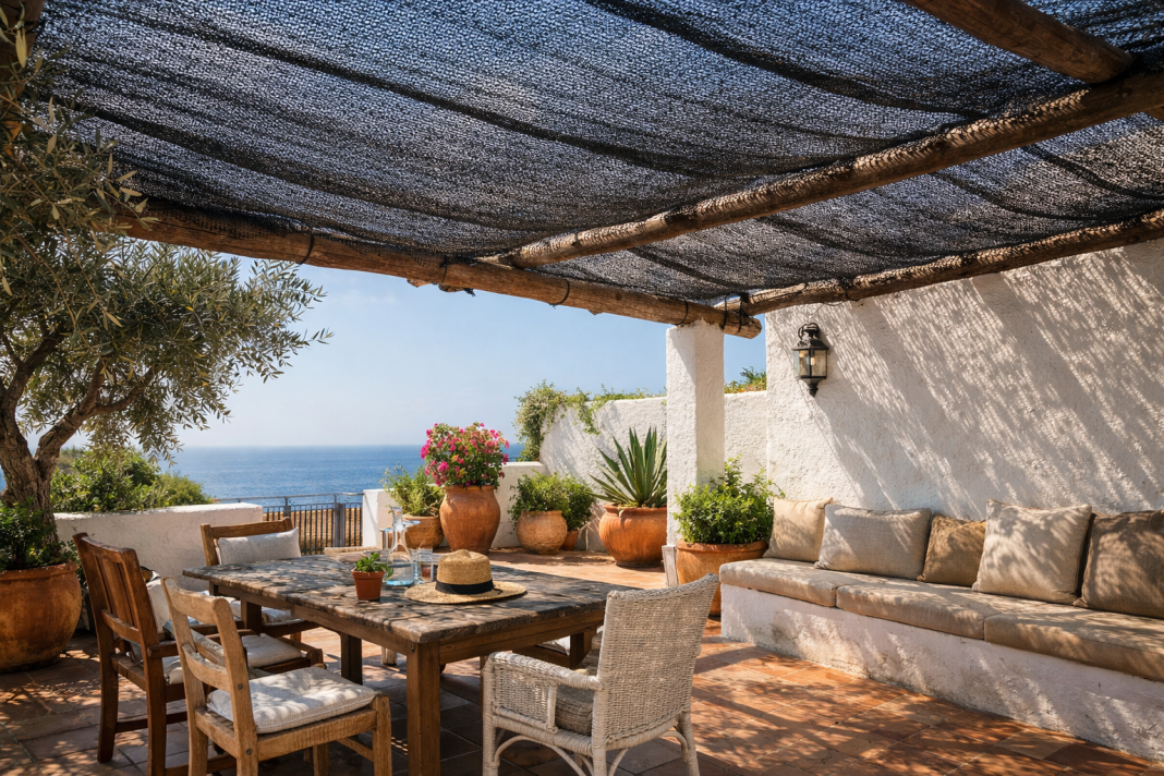 Este plasa de umbrire eficientă în climatul mediteranean?