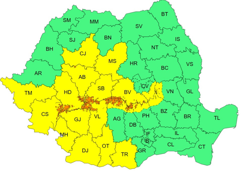 Aproape întreaga națiune, sub influența ploii, viscolului, zăpezii și vântului intens. Zonele afectate de cod portocaliu și...