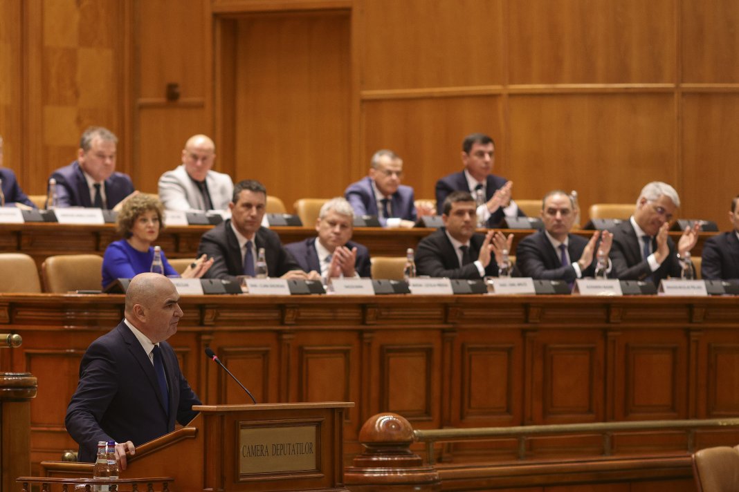 Anunțul unei formațiuni politice minoritare din Parlament care garantează PSD-AUR voturile necesare pentru a susține moțiunea împotriva lui Bolojan